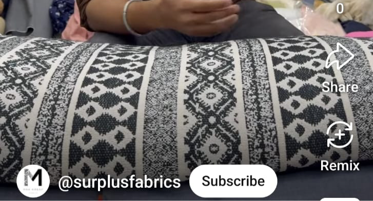 Home Furnishing B&W Heavy Double Jacquard
