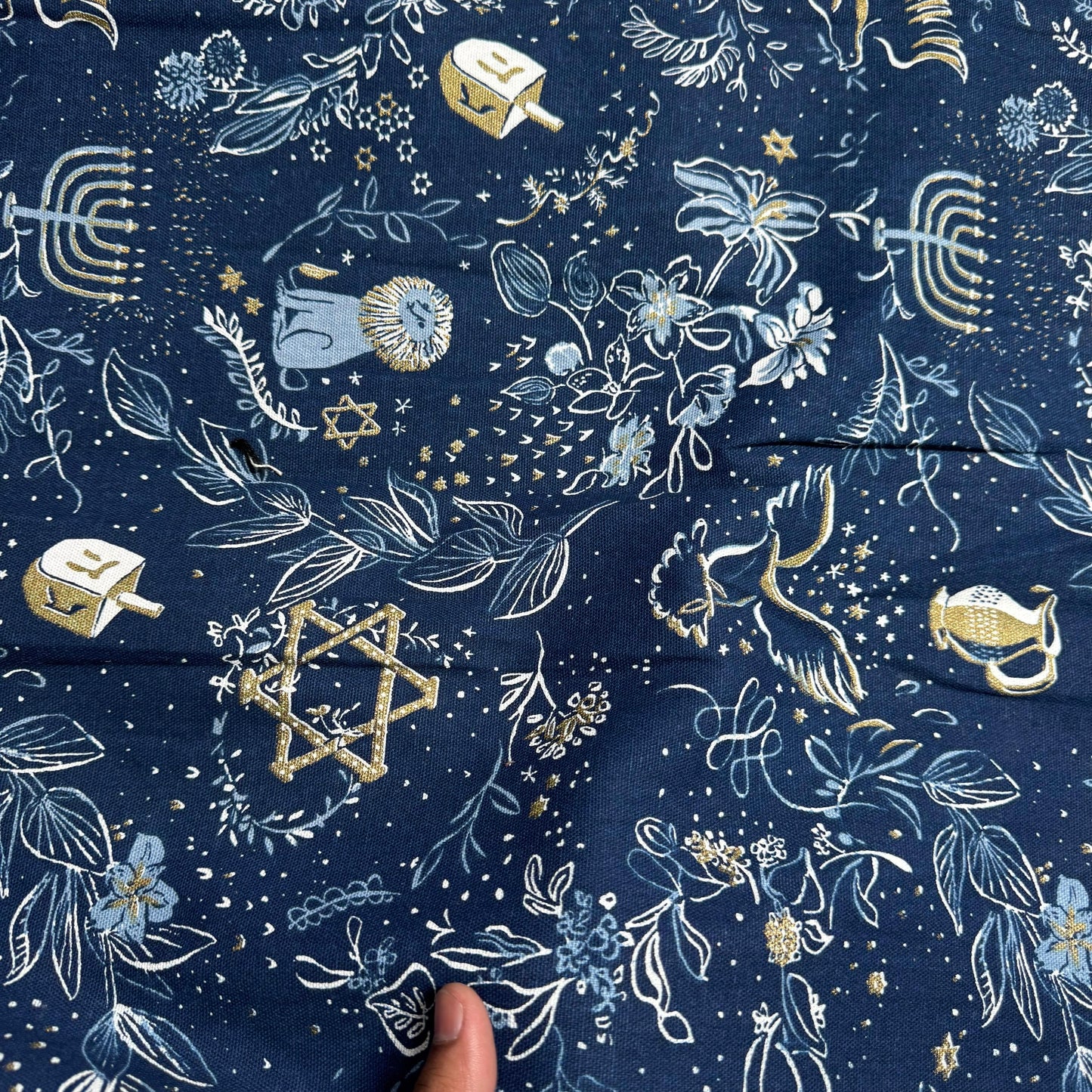Buy Casement Blue Base Kids Printed Fabric
