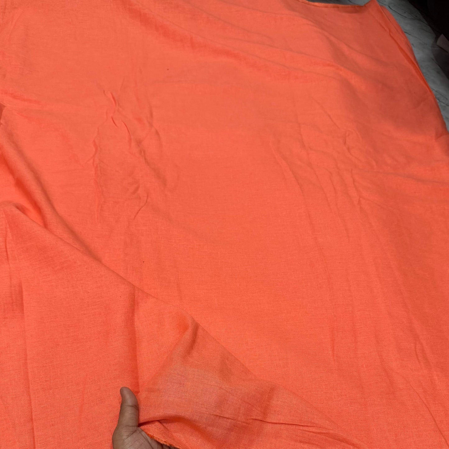 Buy Linen Solid Gerua Solid Fabric