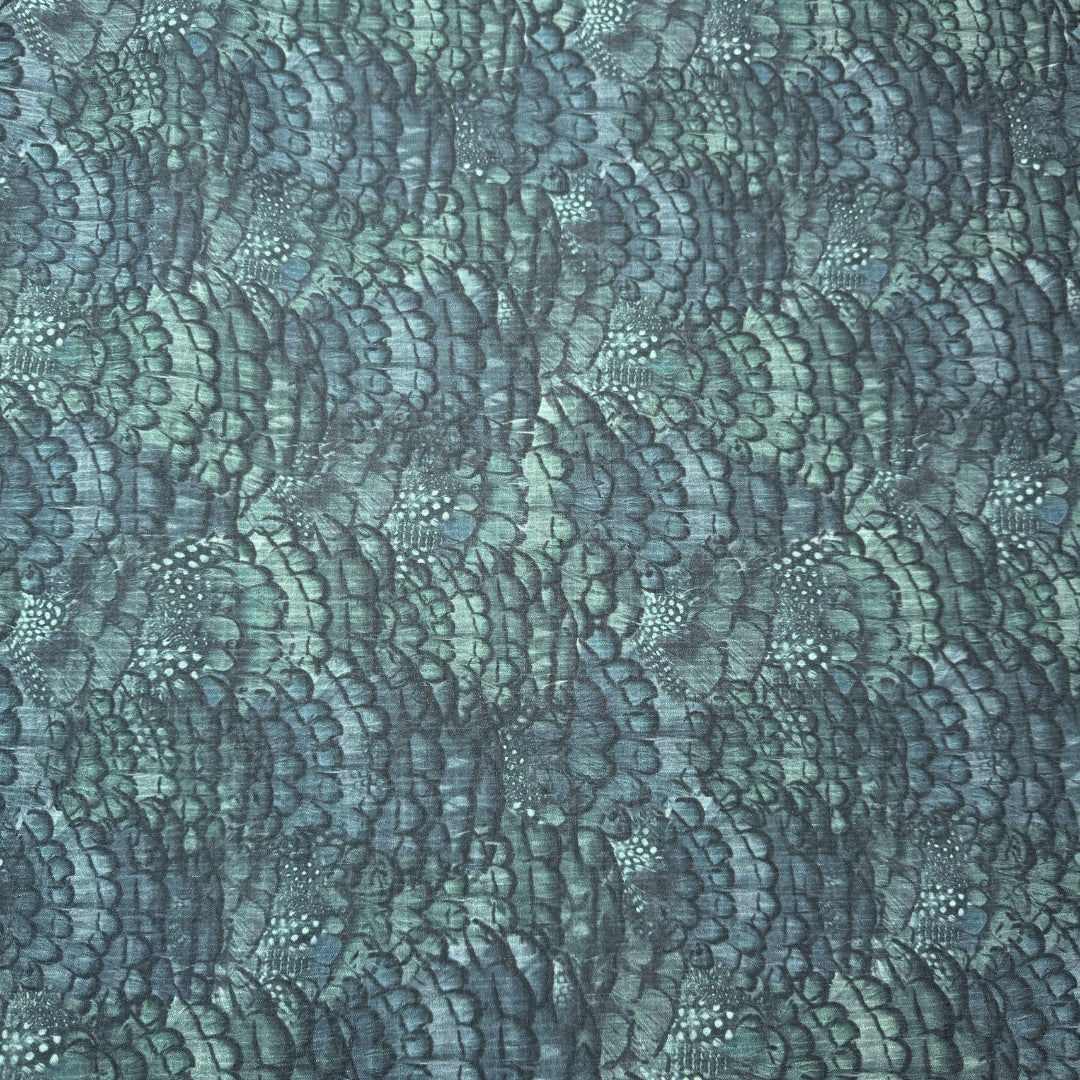 Buy Chiffon Fish Shell Printed Fabric - MAF