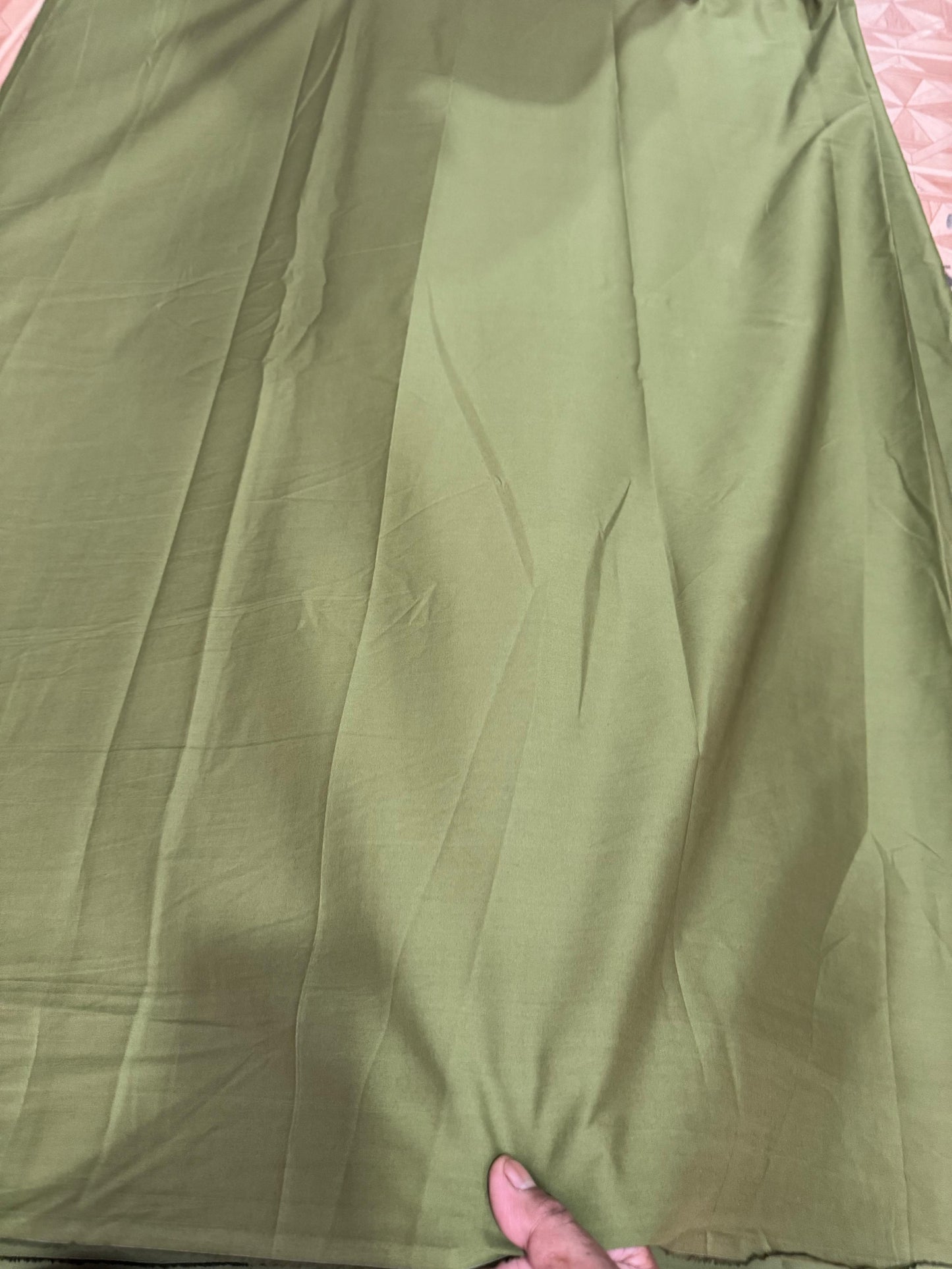 Buy 50s Poplin Sap Green Solid Fabric