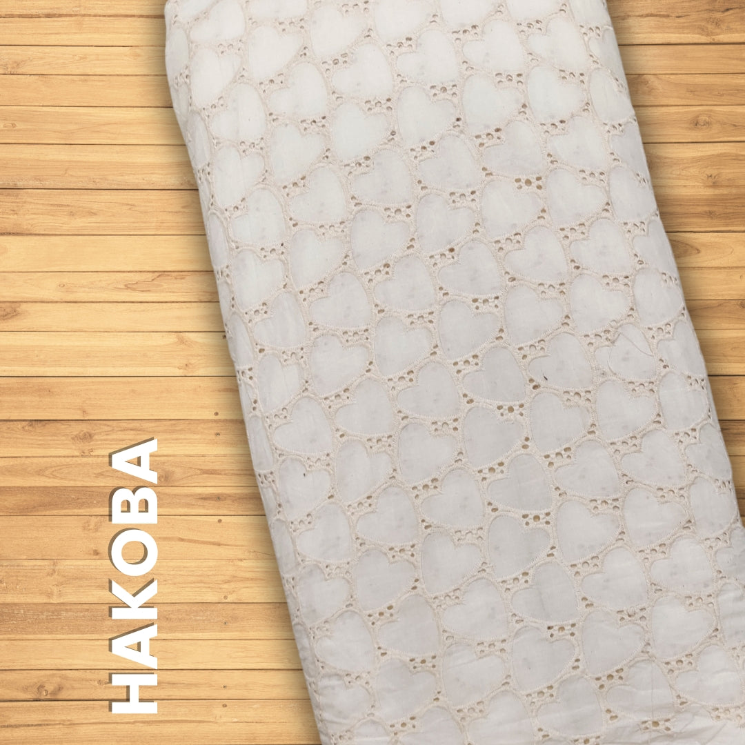 Buy Beige Dyeable Hakoba Heart Latest Design