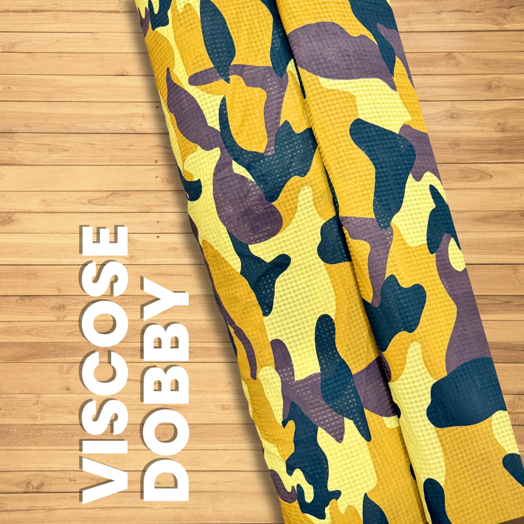 Buy Force Print Viscose Dobby Printed Fabric