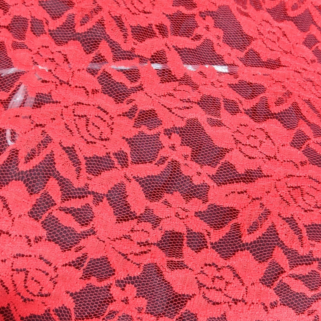 Buy Red Crochet Fabric