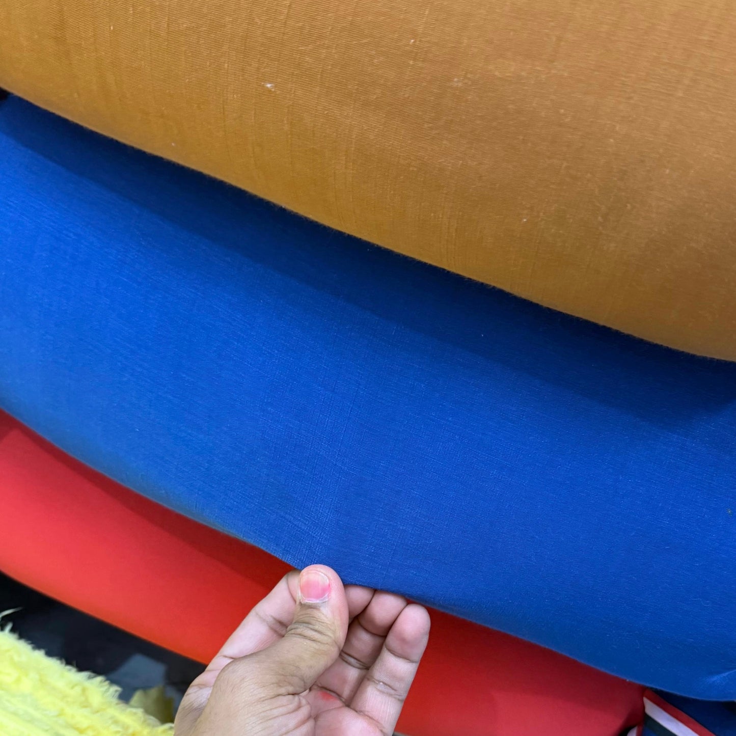 Premium Slub Silk Electric Blue Fabric
