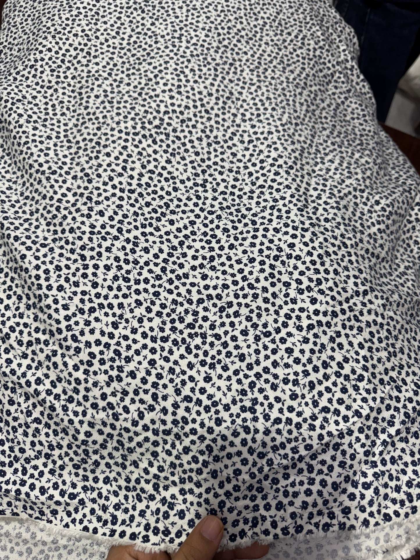 Buy Viscose Moss Rayon Sweet Floral Printed Fabric