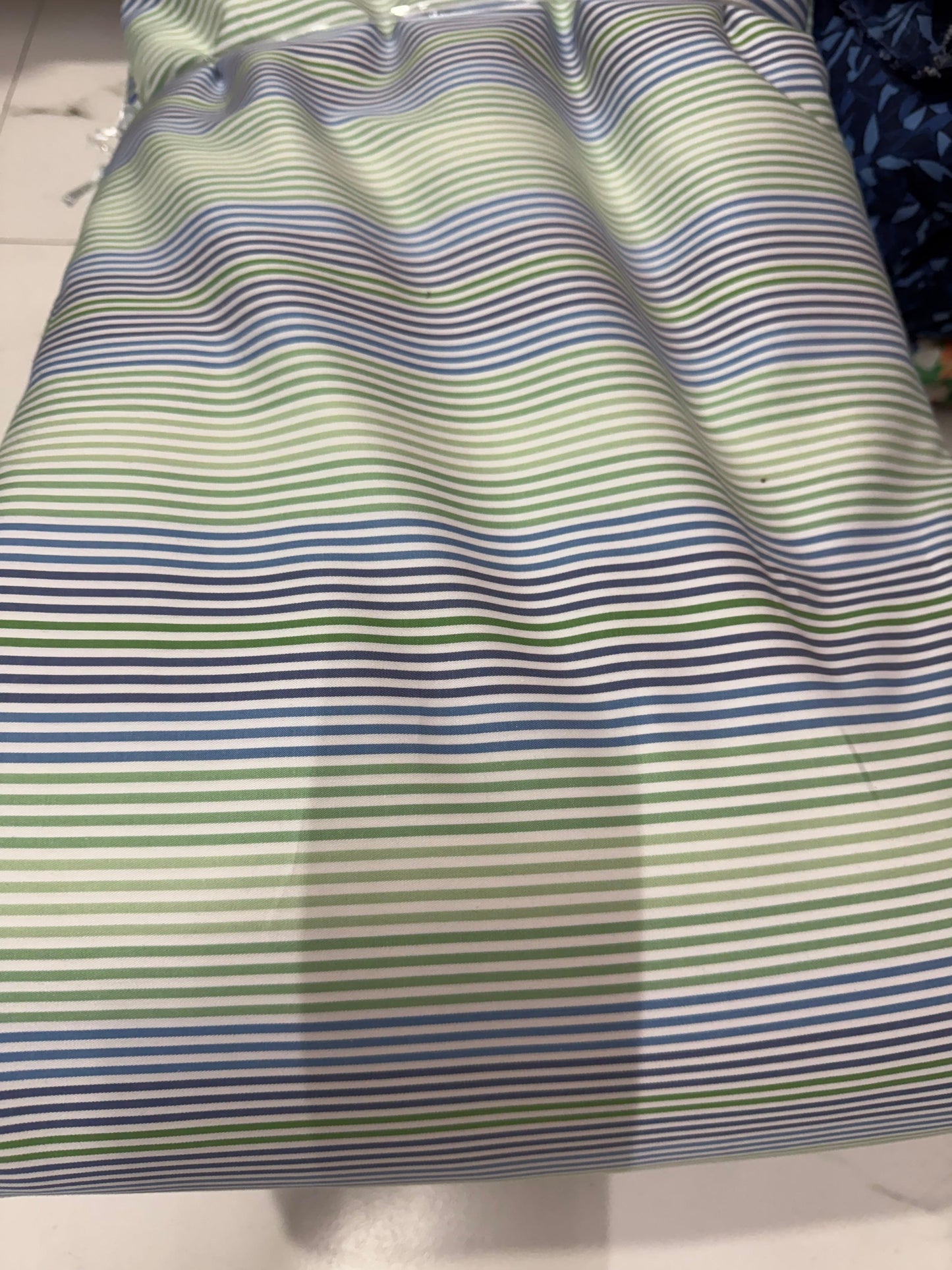 Buy 50s Poplin Multi Colour Stripe Printed Fabric