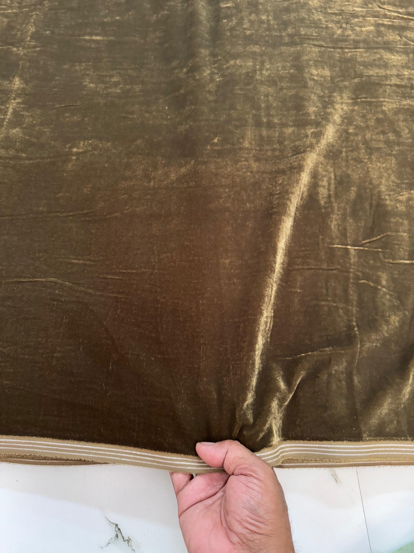 Buy Mustard Micro Velvet
