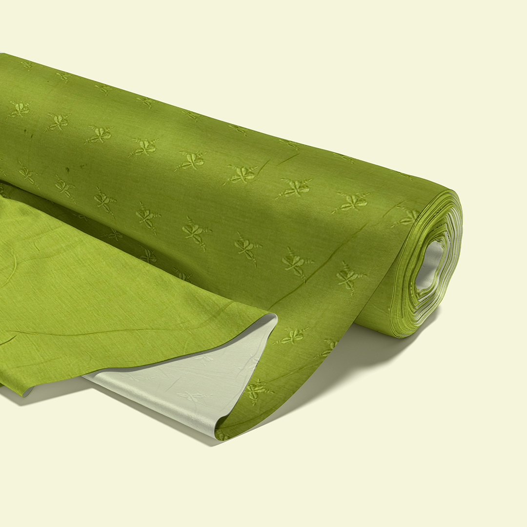 Buy Muslin Hakoba Butterfly Olive Embroidery