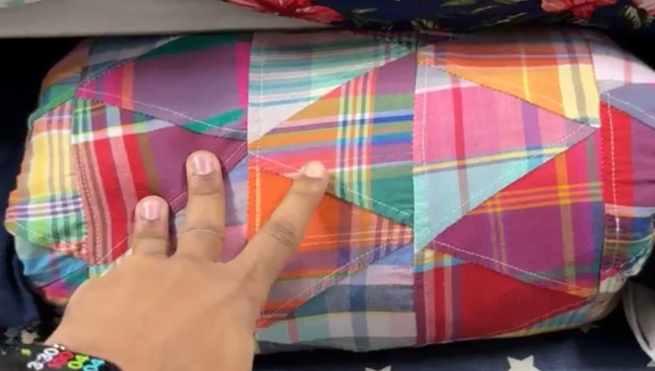 Buy Cotton Patch Work Red Dominance Printed Fabric - MAF