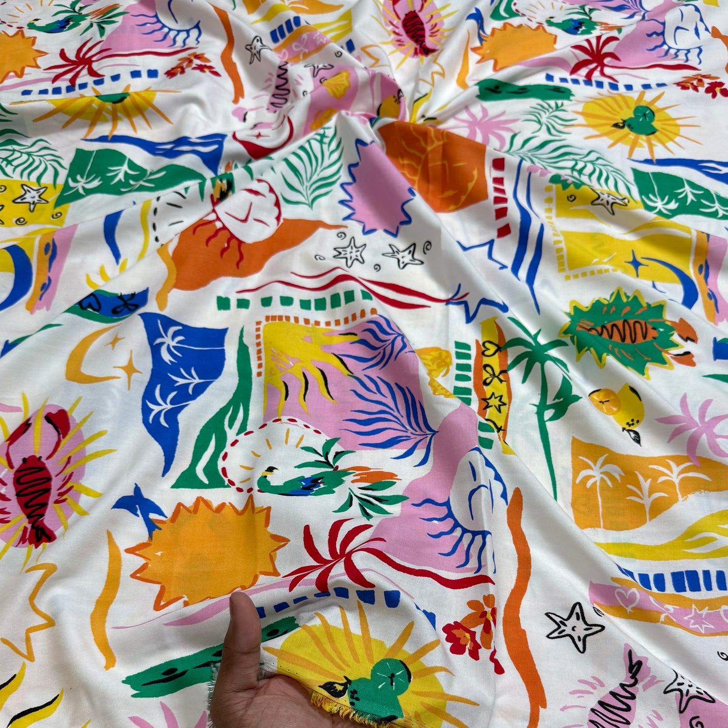 Buy Premium Modal Insta Trending Printed Fabric