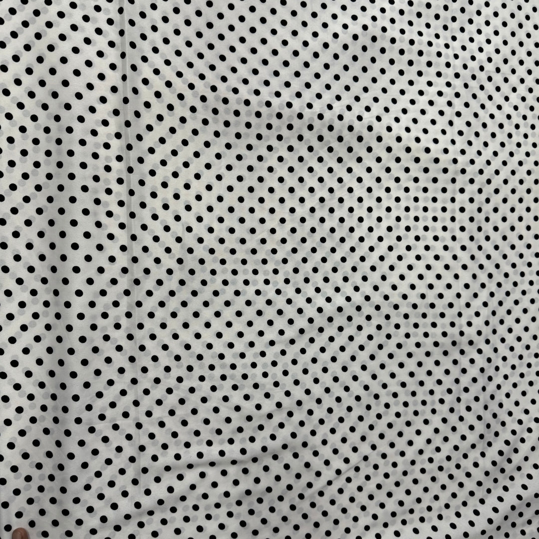 Buy Poly Crepe Polka Dot Printed Fabric
