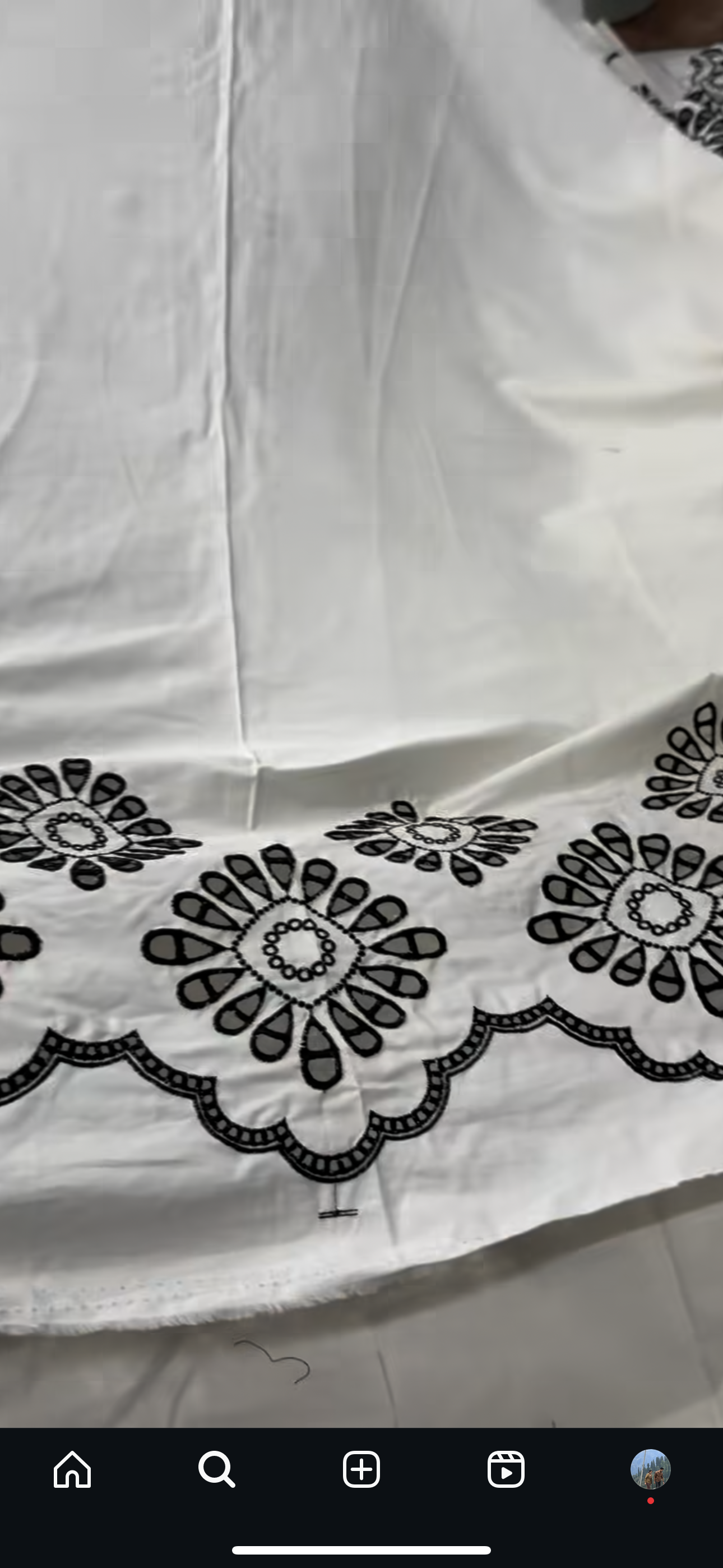 Buy Silk Hakoba Border Black Design Fabric