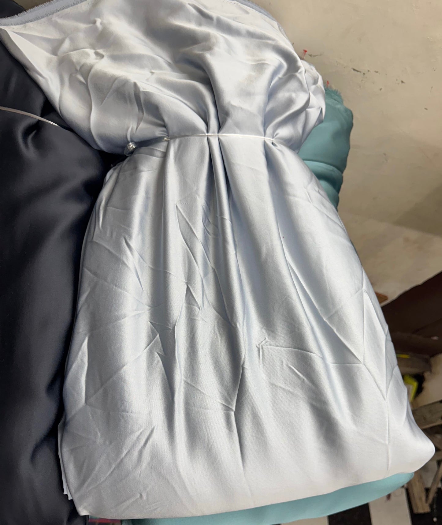 Buy Italian Silk Solid Baby Blue