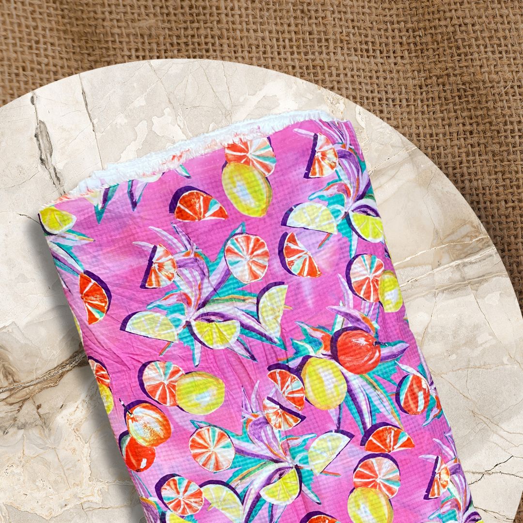 Buy Nursery Viscose Dobby Printed Fabric - MAF