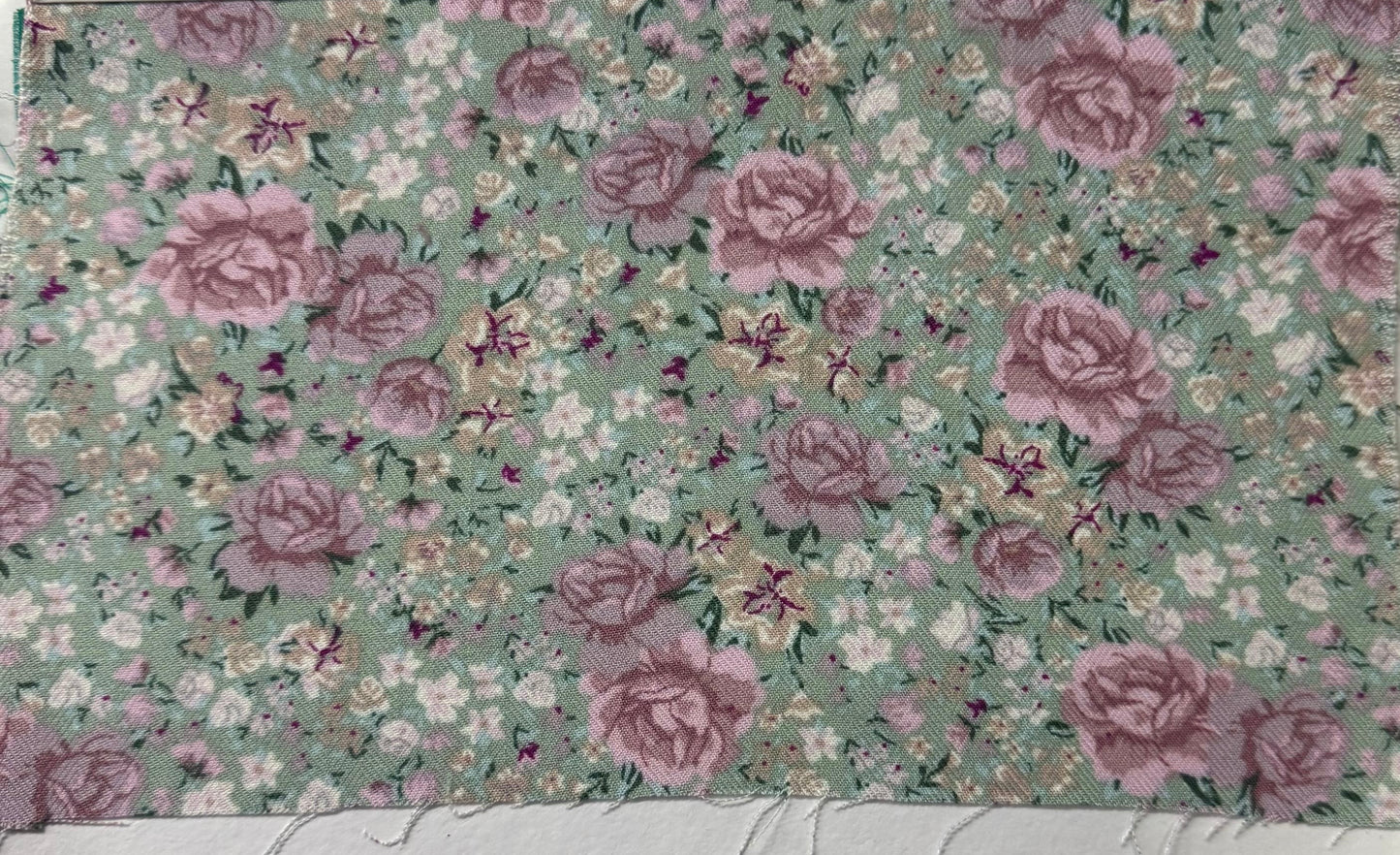 Buy Cotton Viscose Twill Rose Floral Fabric