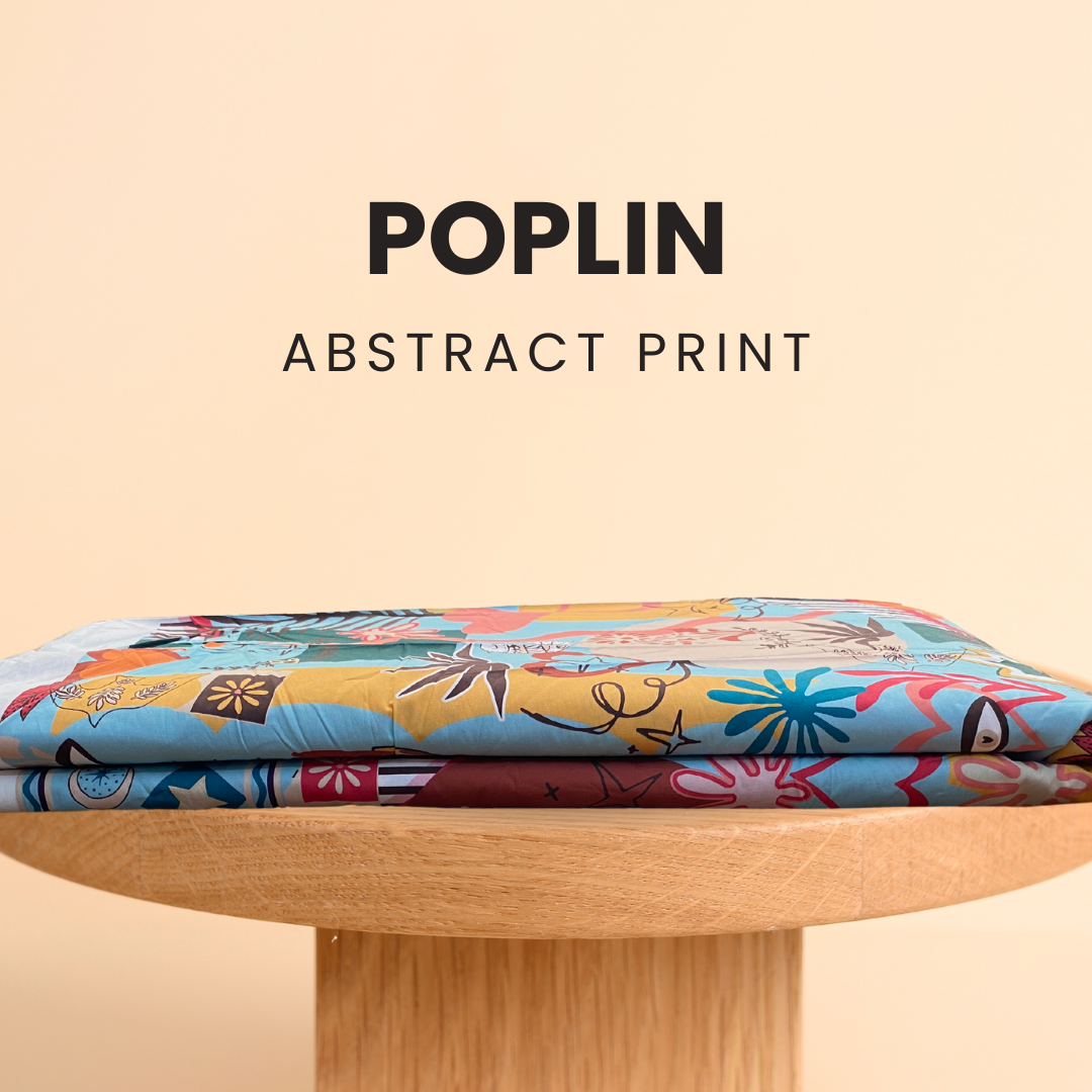 Buy Poplin Abstract Printed Fabric