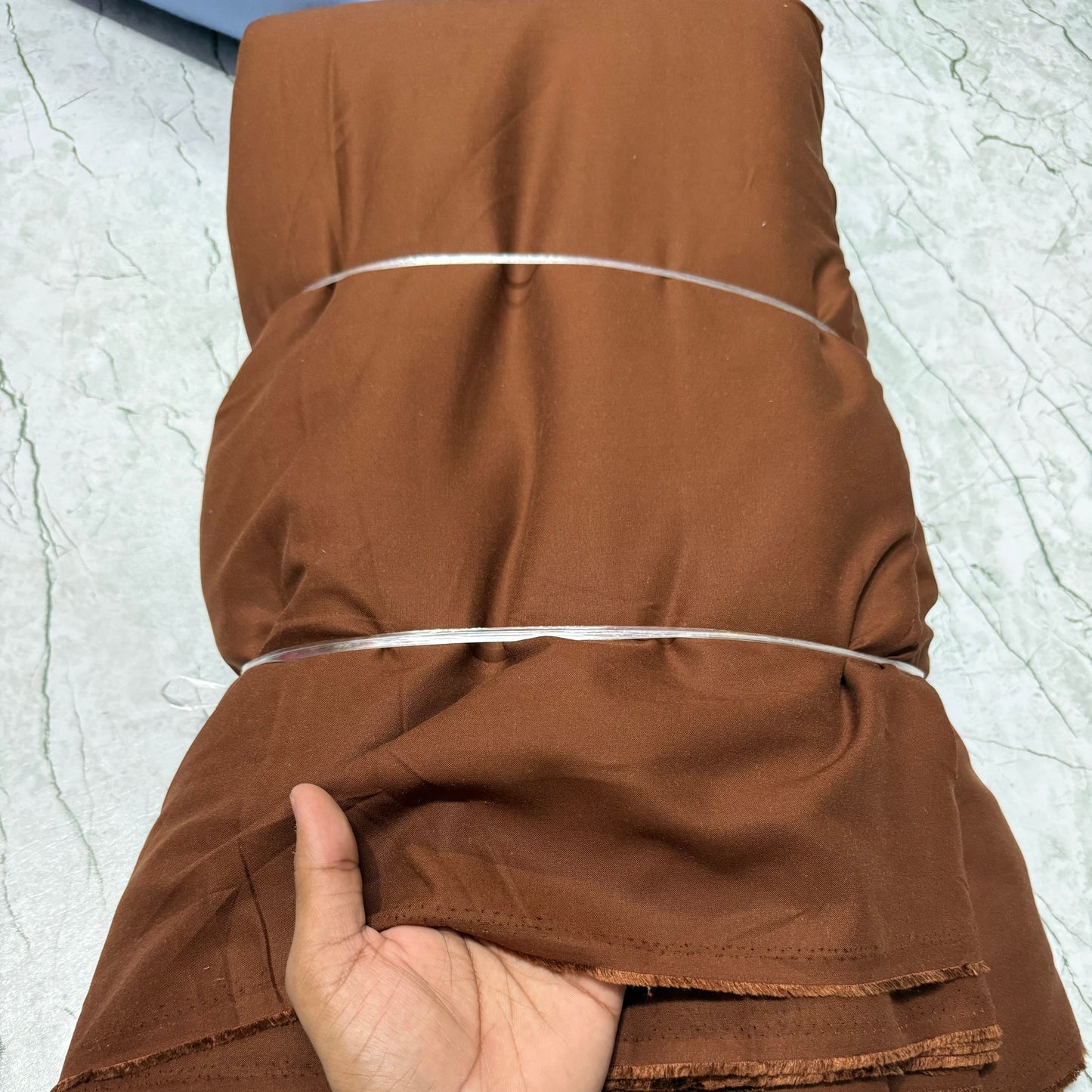 Rayon Solid Chocolate Brown Fabric