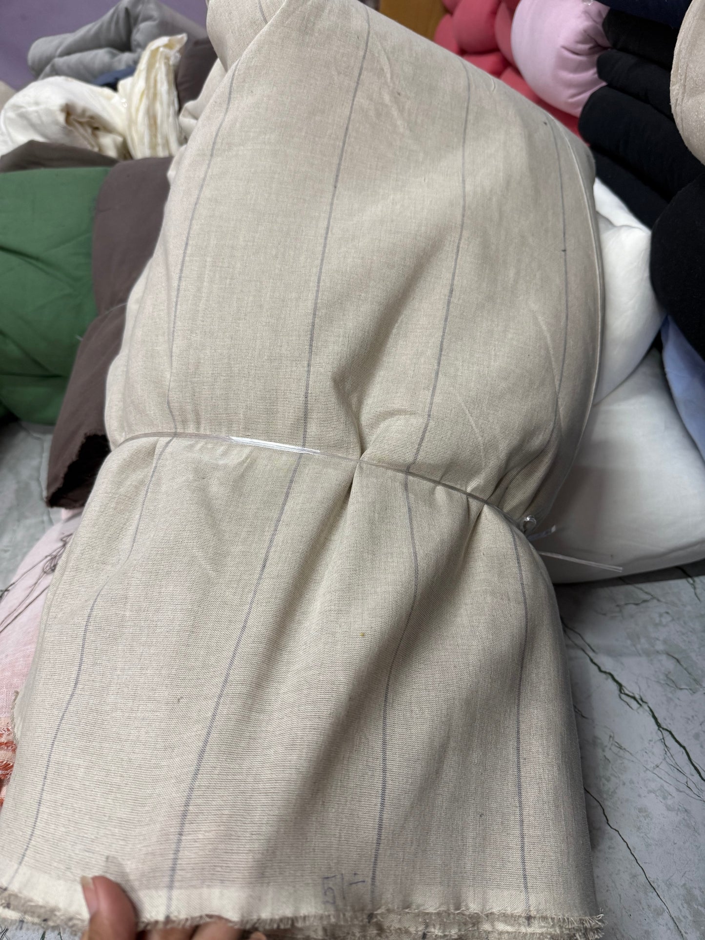 Buy Lab Certified Pure Linen Green Line Premium Collection Fabric - MAF