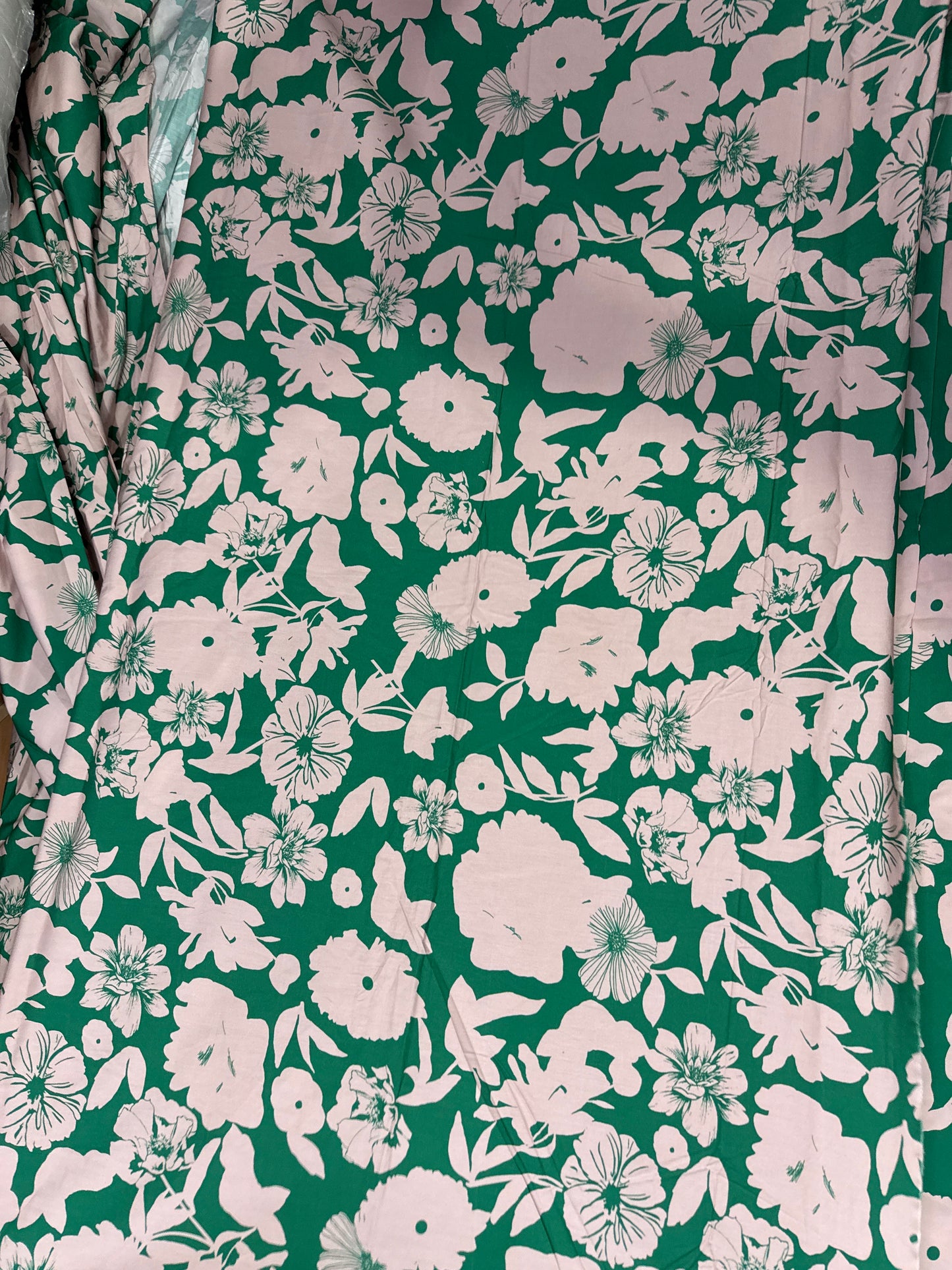 Buy Poplin Big Flower Printed Fabric