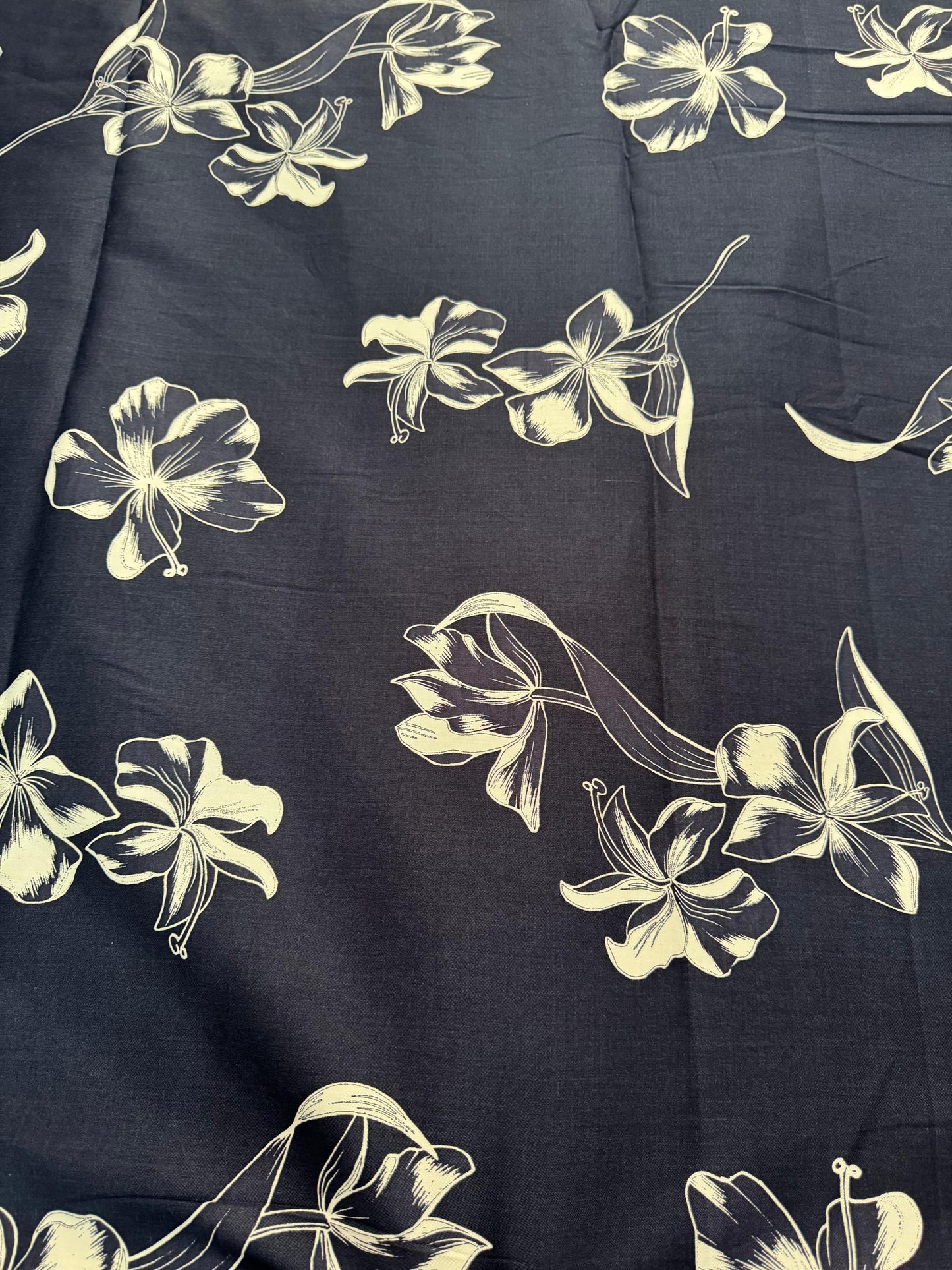 Buy Cotton Poplin Satin Aesthetic Flower Printed Fabric
