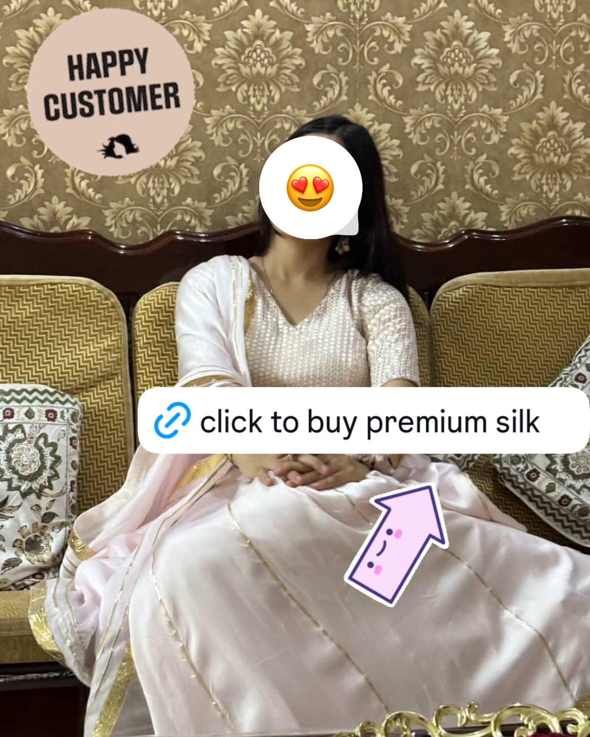 Buy Italian Silk Baby Pink Fabric