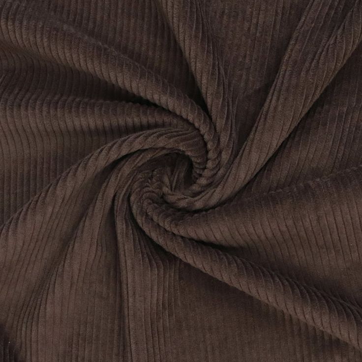 Buy Corduroy Solid Chocolate Brown Fabric (21 Wale) - MAF