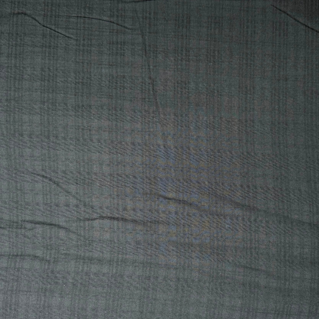 Solid Grey Black Cotton Self Check