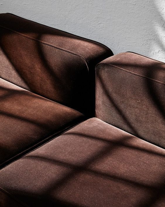 Buy Solid Chocolate Brown Cotton Velvet