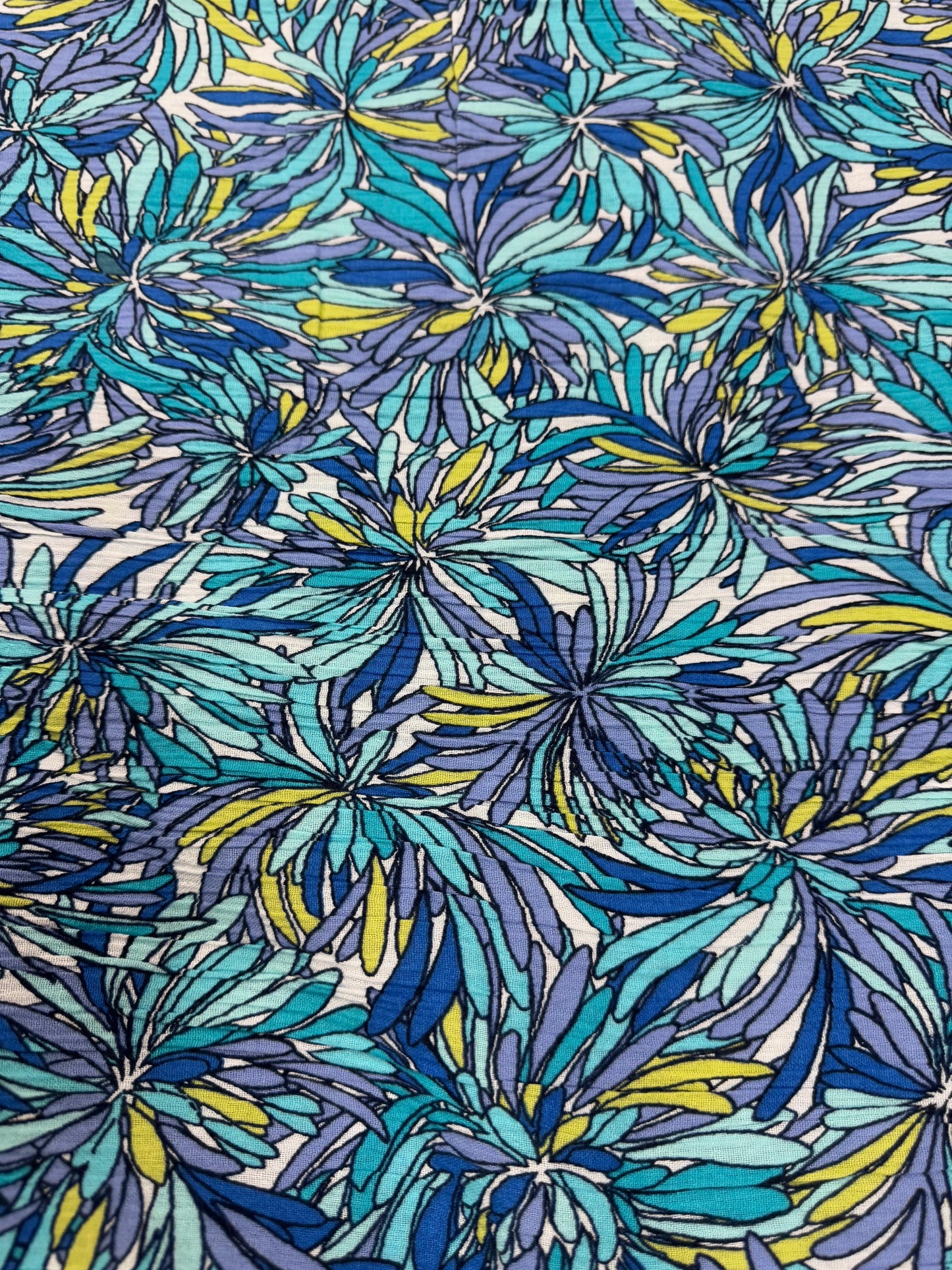 Buy Crinkled Crepe Dreamdrape Abstract Printed Fabric
