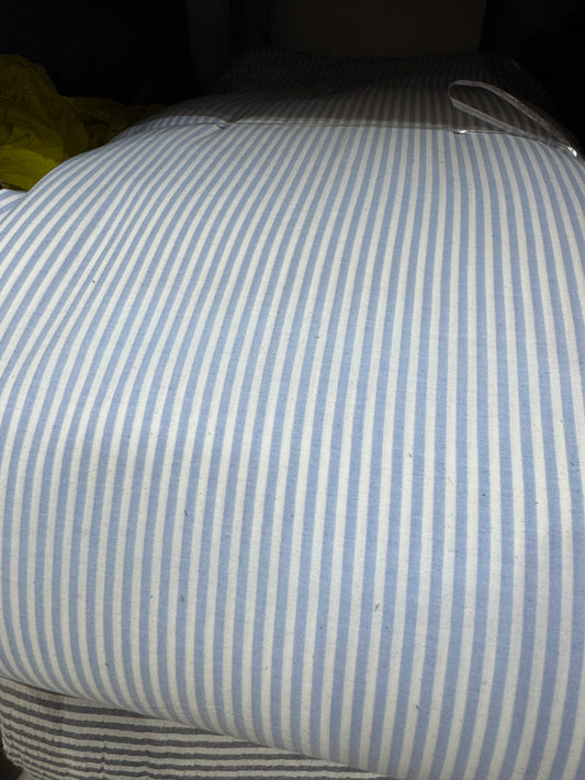 Buy Cotton Blue Formal Stripe Fabric