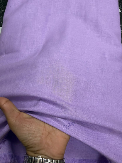 Buy Pure Linen Solid Lilac Fabric