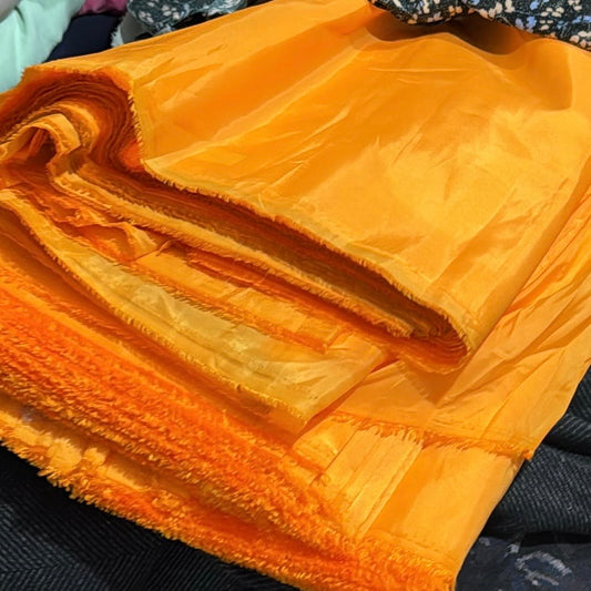 Buy Solid Bright Yellow Taffeta