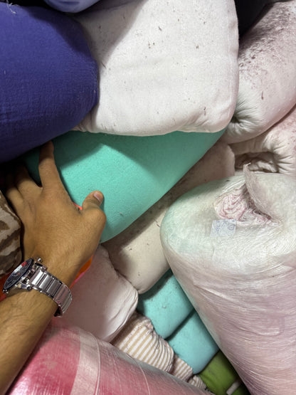 Buy Crimp Cotton Mint Green Solid Fabric
