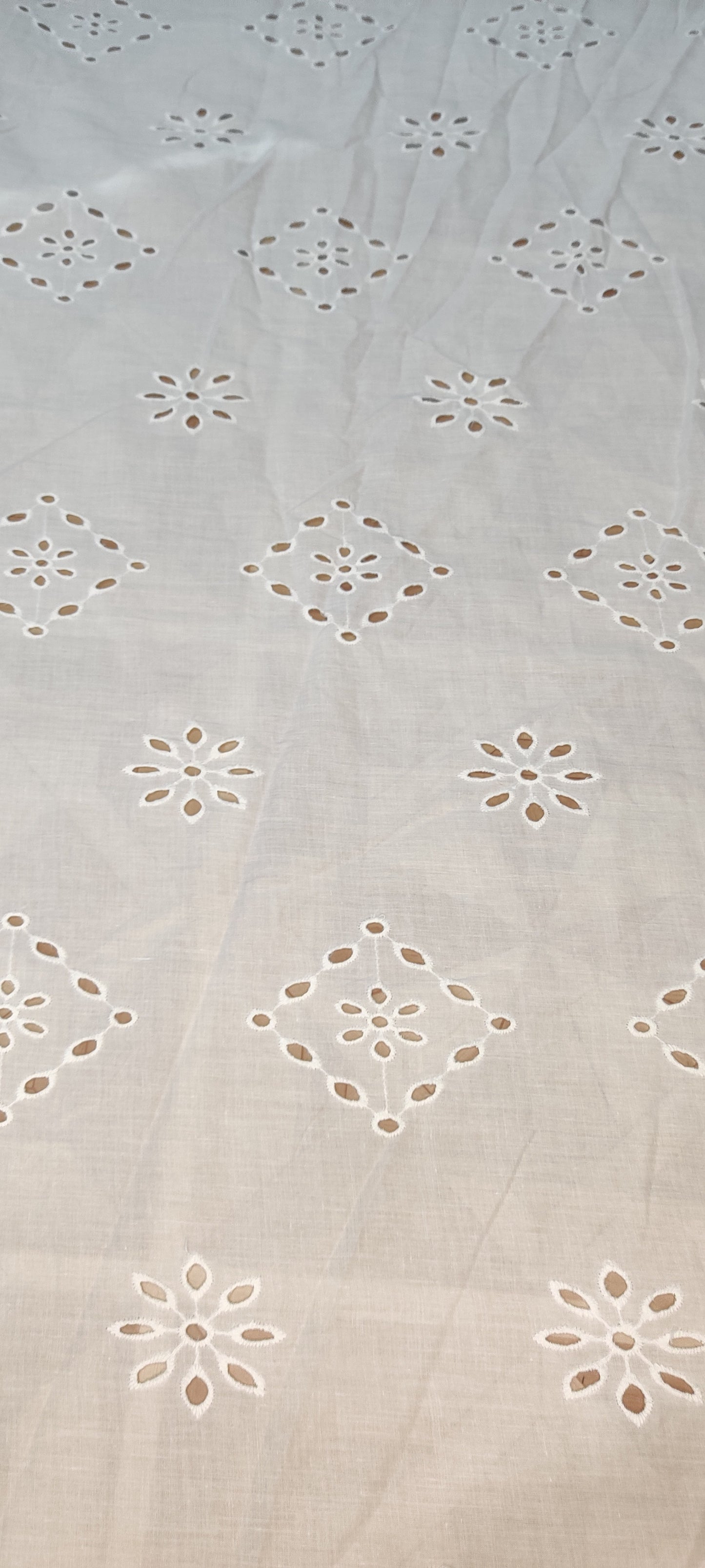 Buy Cotton White Hakoba Square Phool