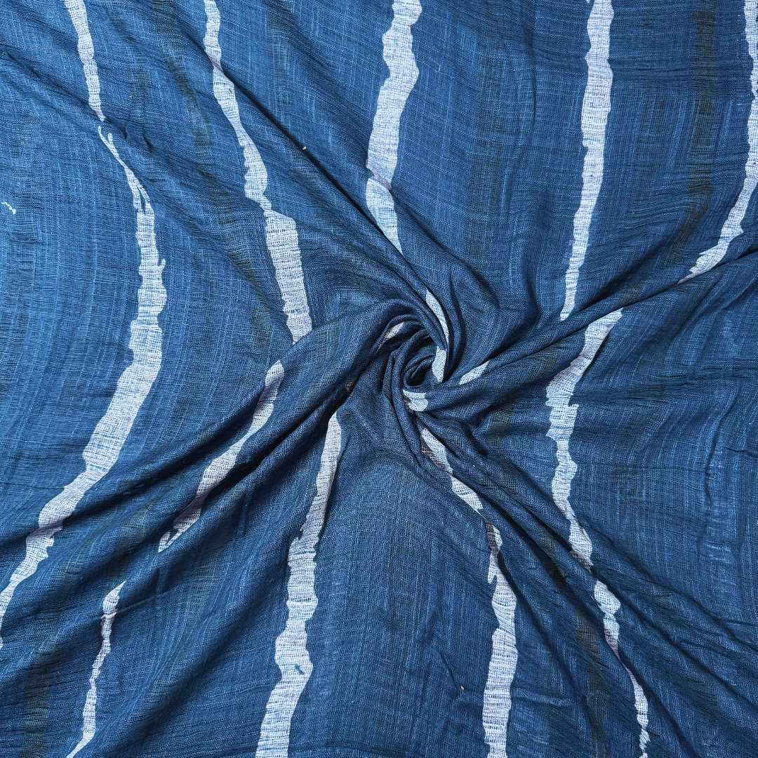 Buy Cotton Gauge Blue Stripe Fabric