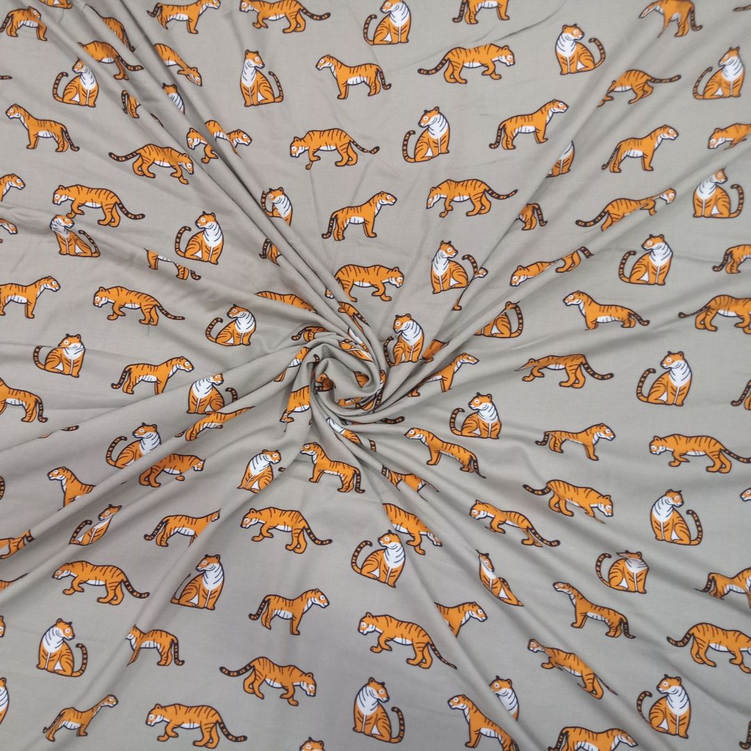 Buy Rayon Modal Animal Printed Fabric