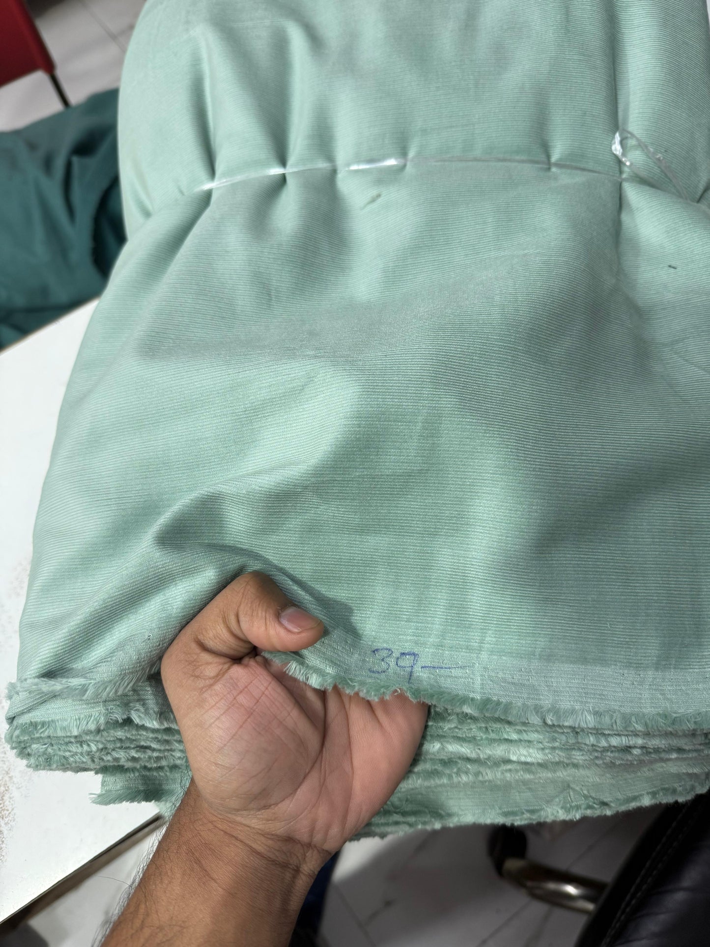 Buy Corduroy Solid Mint Fabric (21 Wale) - MAF 