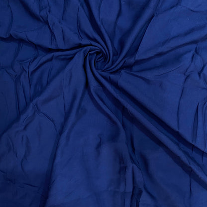 Buy Dark Blue Plain Rayon Fabric