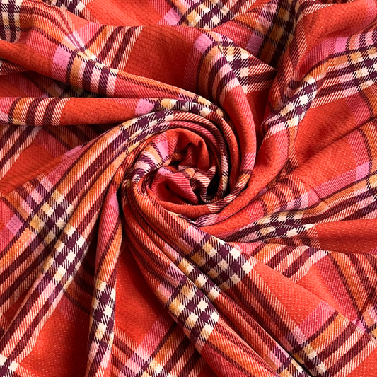 Buy Viscose Dobby Brownnie Checks Fabric