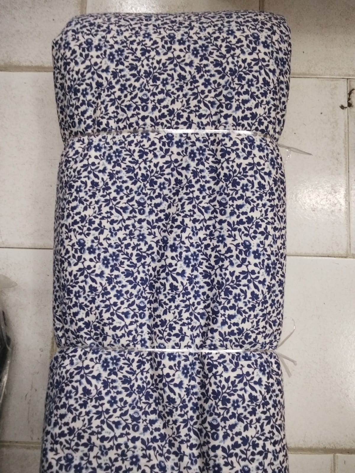 Buy Cotton Poplin Tiny Blue Flower Printed FABRIC