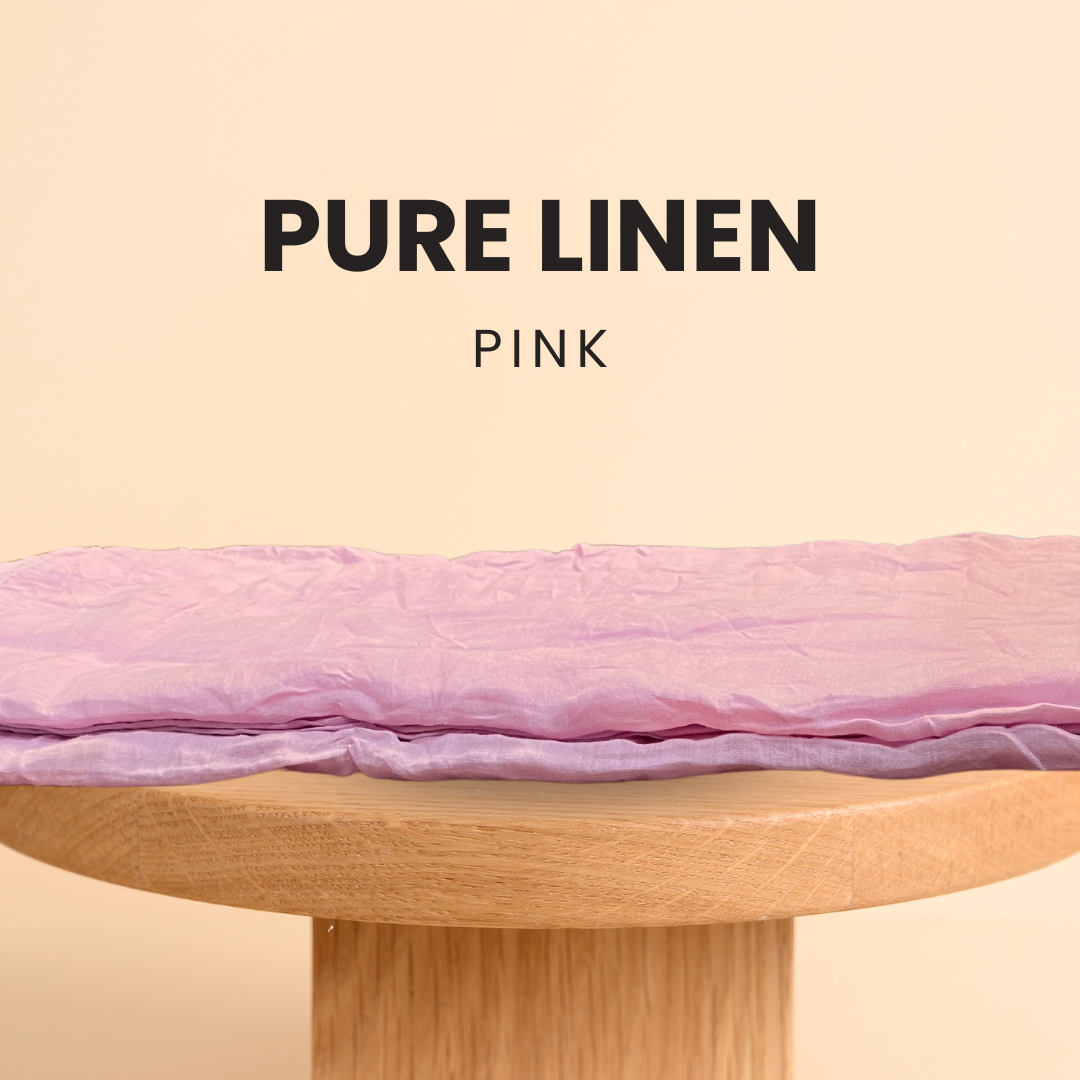 Buy Pure Pink Linen Rammy Fabric