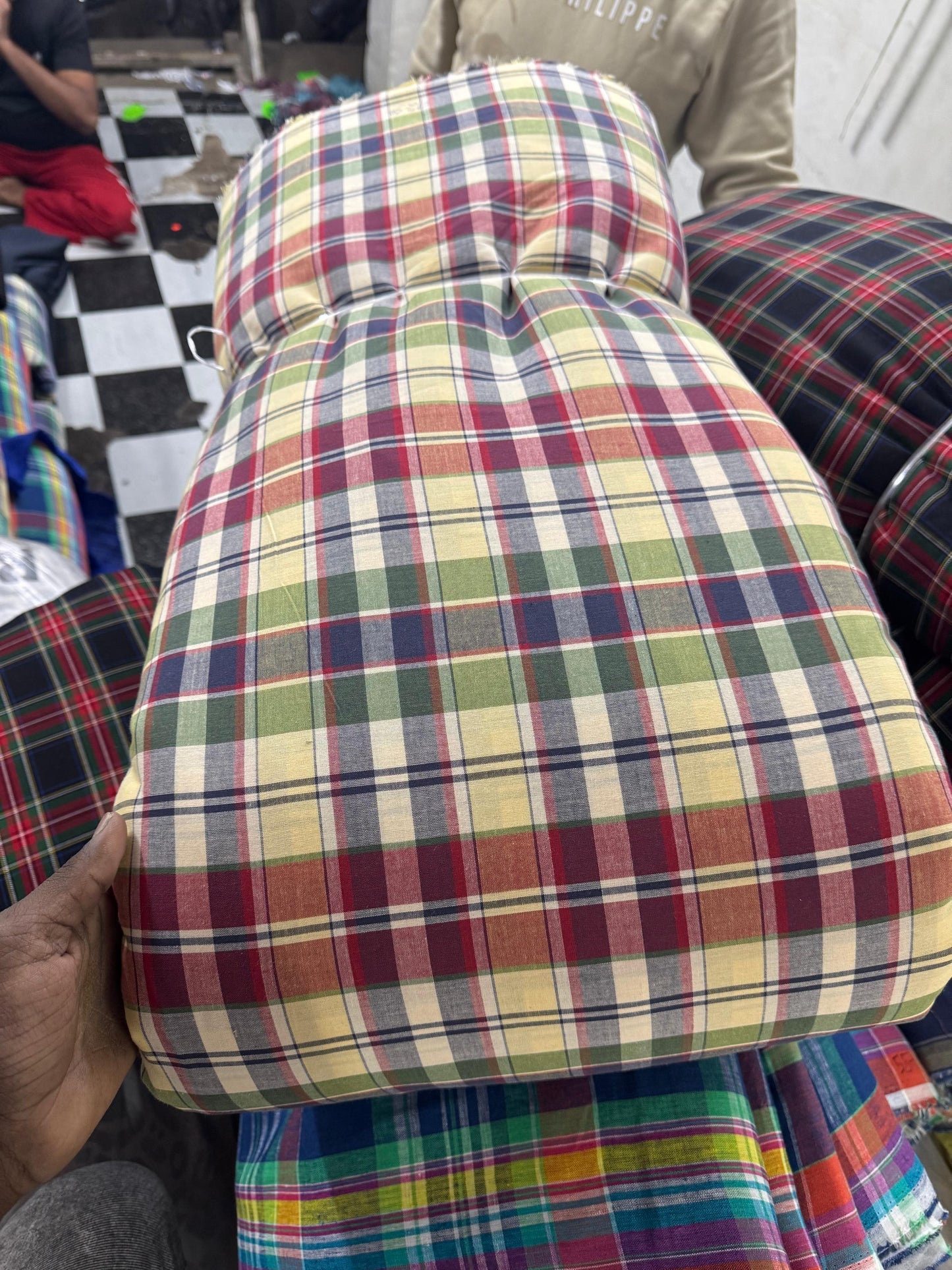 Buy Premium Multi Coloured Cotton Arvind Mill Yarn Dyed Fabric