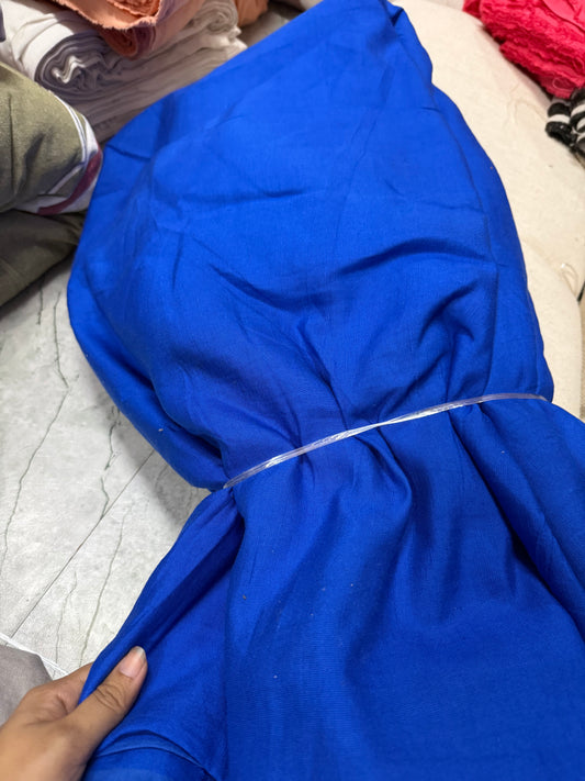 Buy Pure Linen Royal Blue Fabric