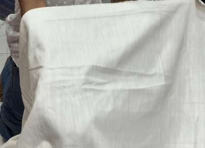 Buy White Dyeable Canvas Slub Fabric