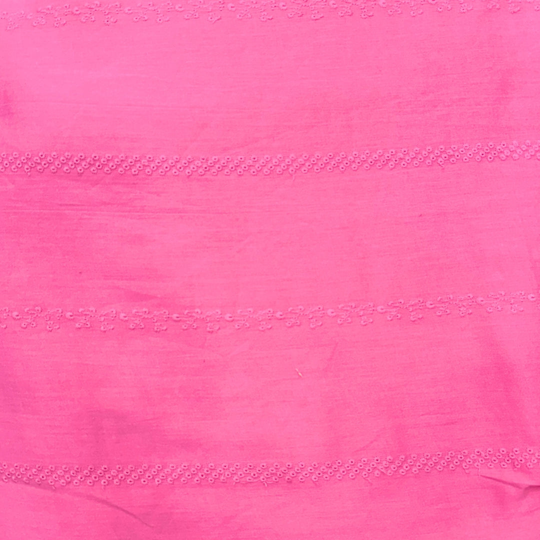 Buy Hakoba Hot Pink Lace Design Fabric