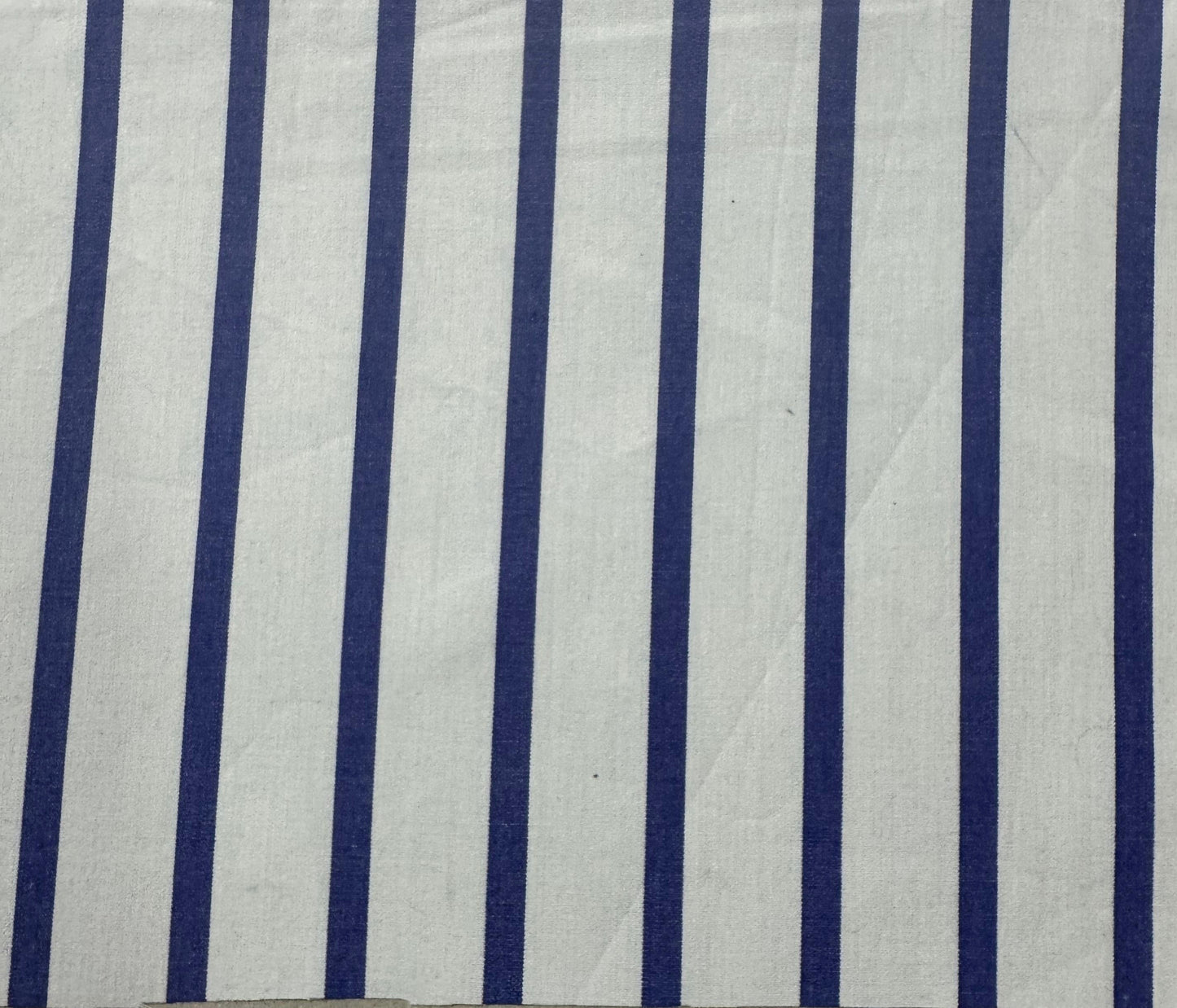 Buy Cotton Yarn Dyed Blue Broad Stripe Shirting Fabric