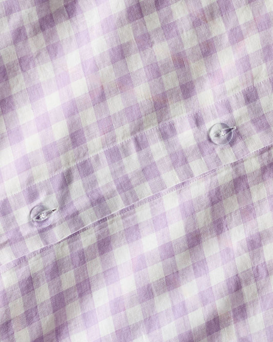 Buy Premium Seersucker Lavender Checks Fabric