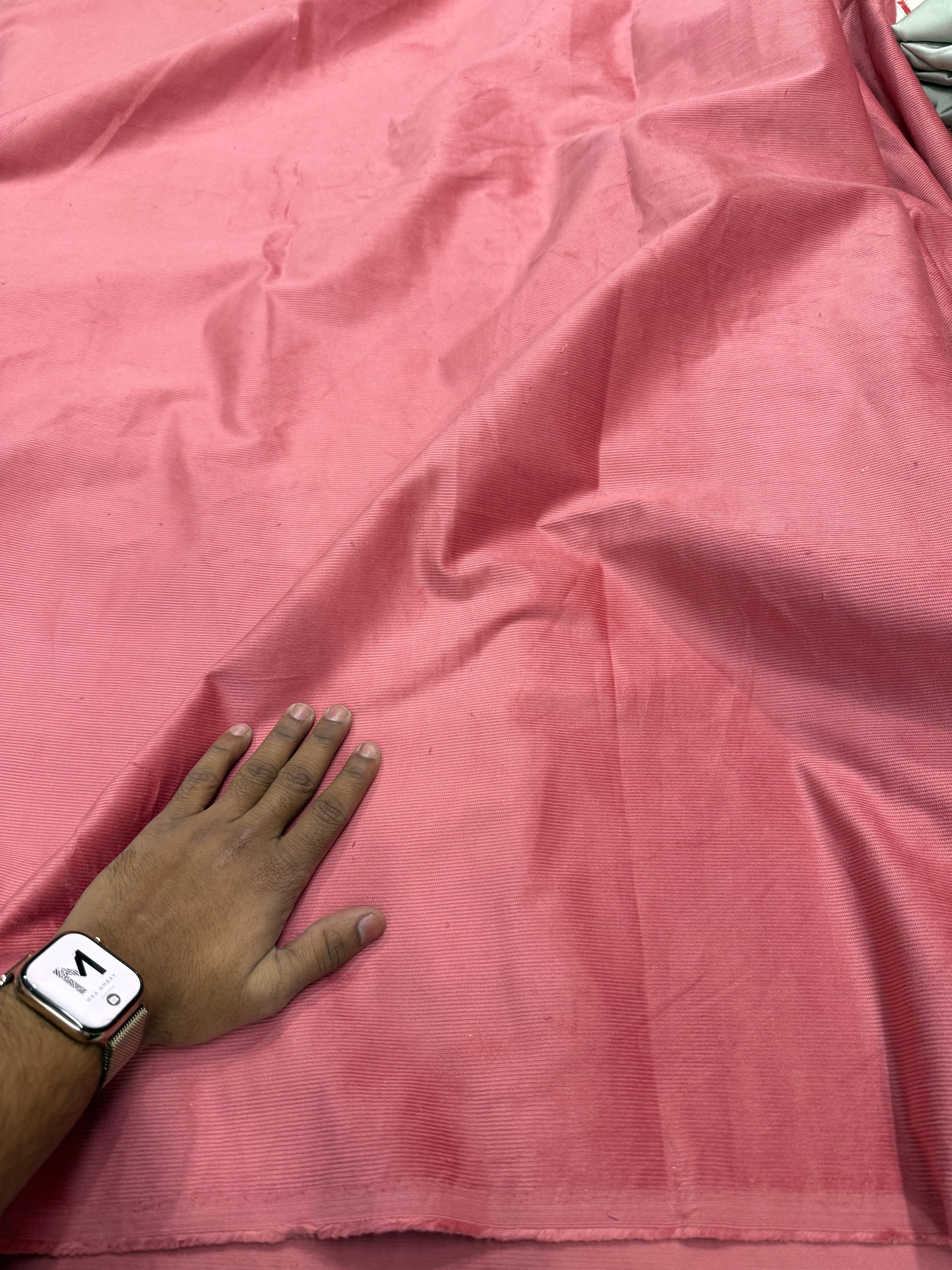 Buy Corduroy Solid Wild Berry Pink Fabric (21 Wale) - MAF 