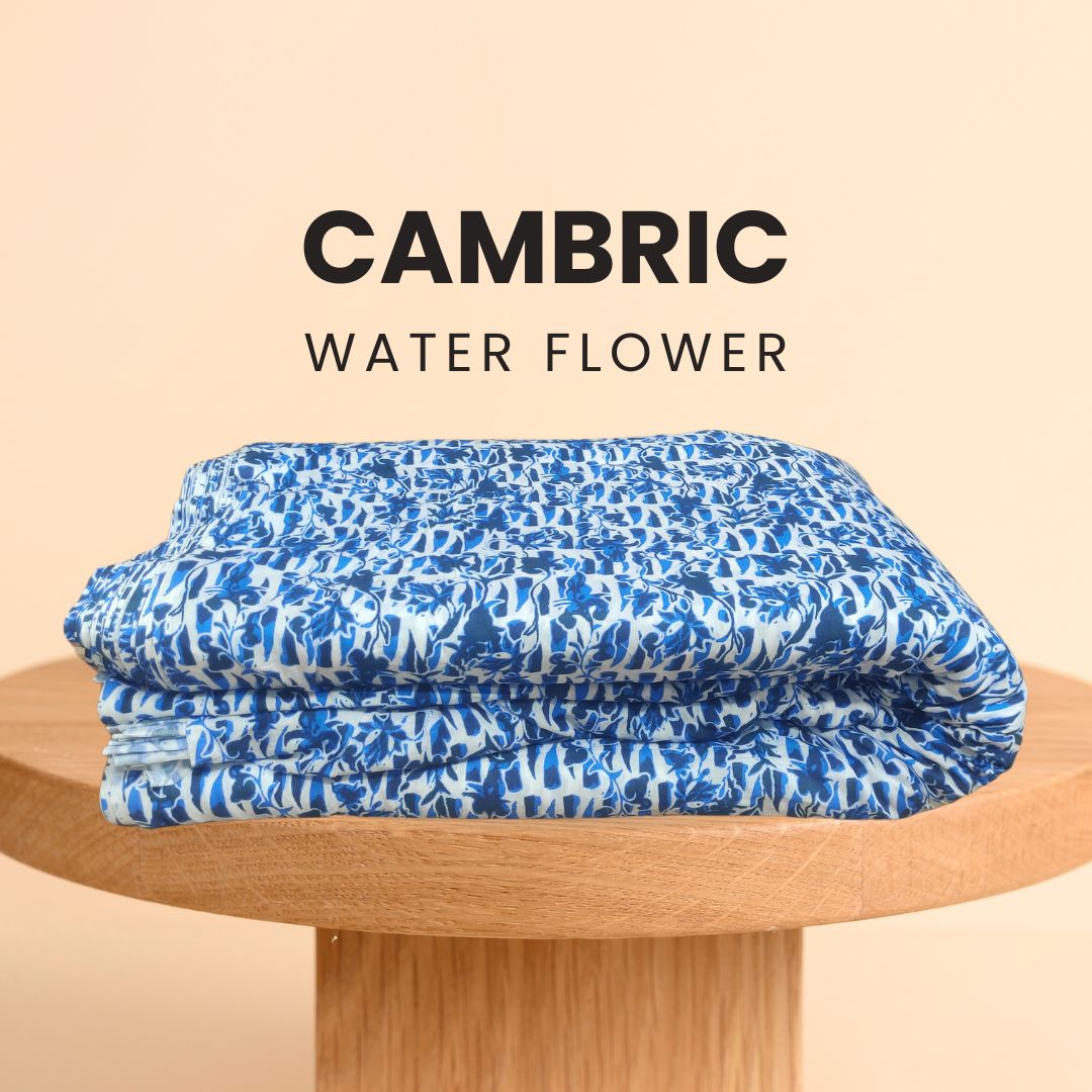 Buy Cotton Cambric Water Flower Printed